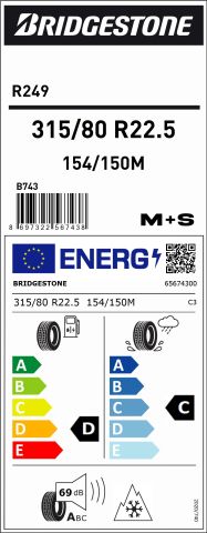 315/80R22.5 154/150M R249