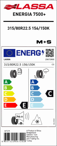 ENERGIA 7500  13R22.5 ENERGİA 520S 154/150